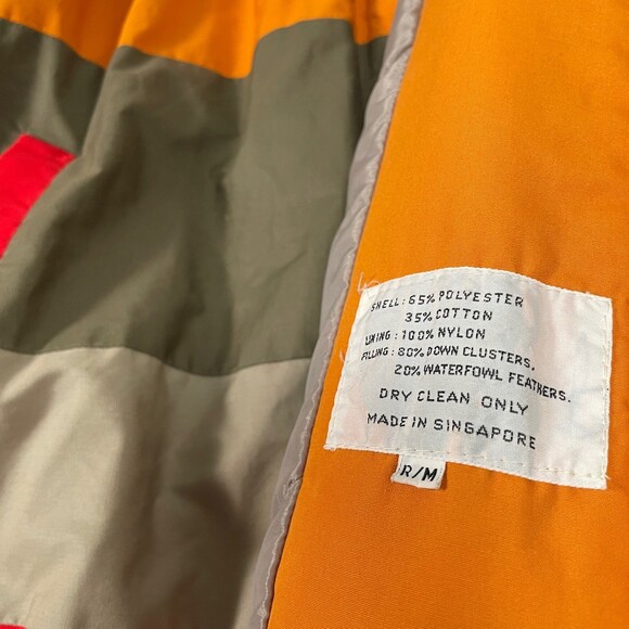 Vintage Misty Harbor Block Puffy Down Jacket Womens Size M VTG - Picture 4 of 7